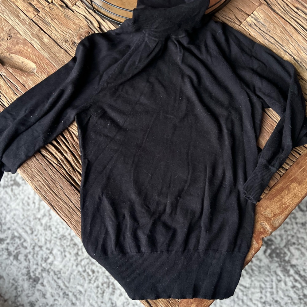 Black turtle neck